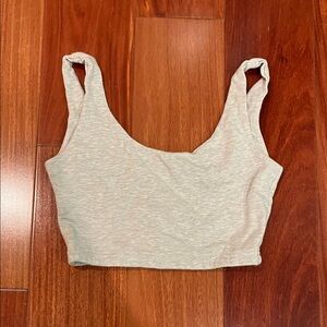 Women's Gray Crop Top